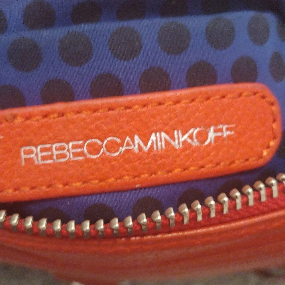 - Rebecca Minkoff rust leather fringe detail chain handle crossbody